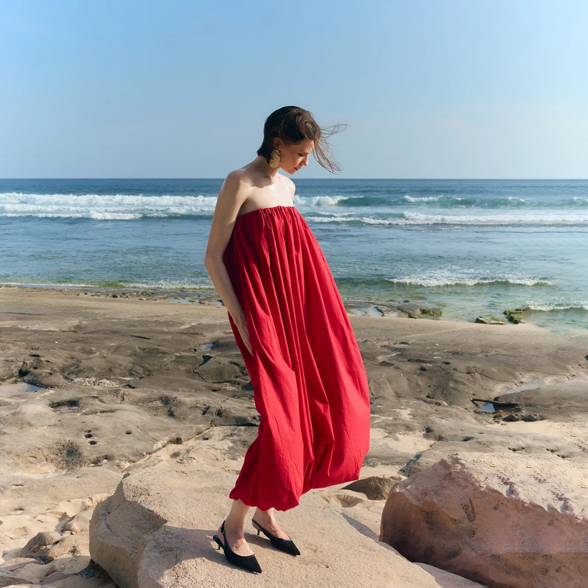 The Balloon Strapless Dress