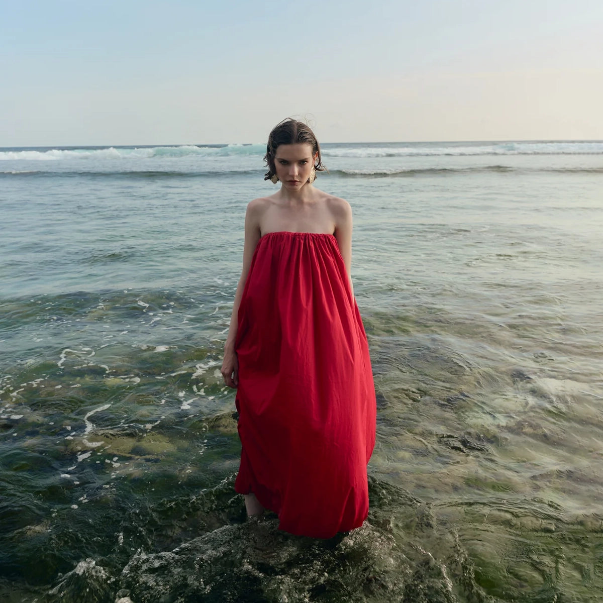 The Balloon Strapless Dress