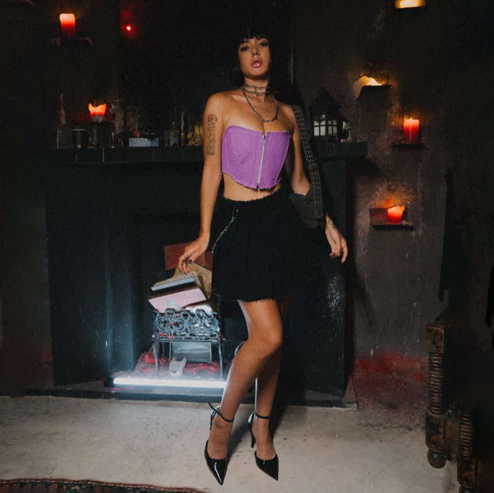 Short Corset Purple
