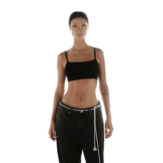Lemur Spaghetti Top Black