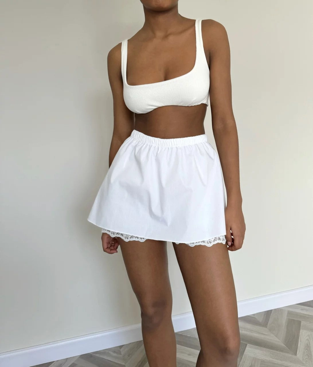 SKIRT SHORTS EUPHORIA WHITE