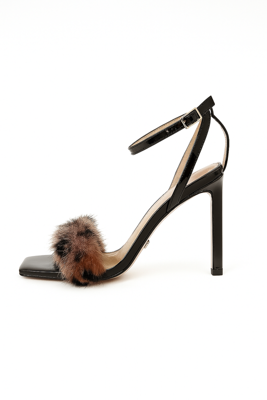 Leopard Fur High Heels