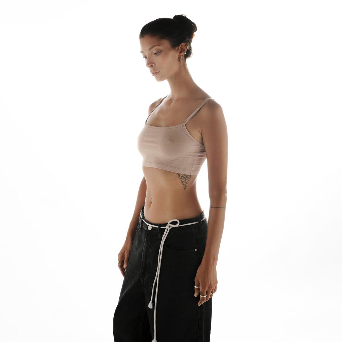 Lemur Spaghetti Top Beige