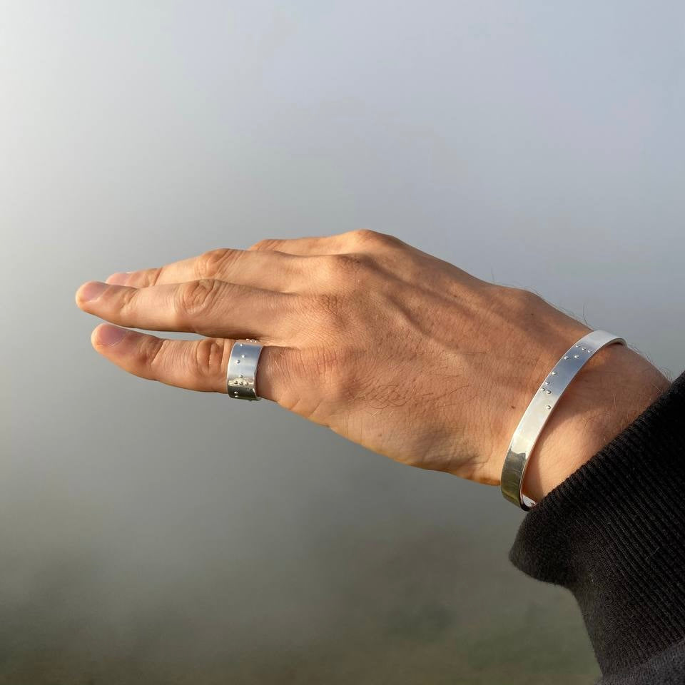 CREATE \ BREATHE \ FEEL ring with neuro-dots