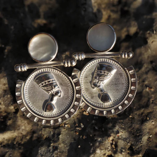 Earrings Nefertiti Silver