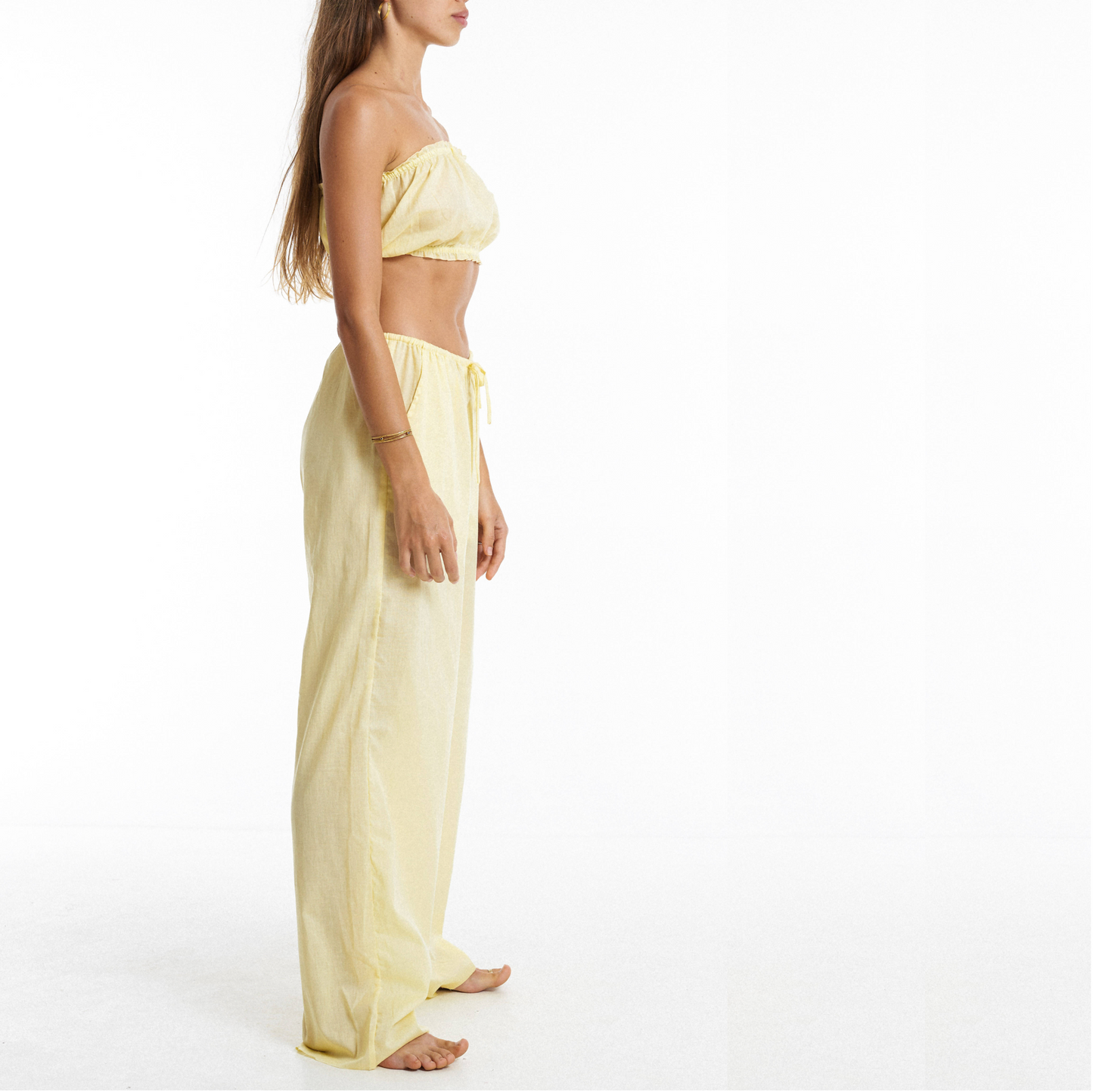 Pajama Pants / Lemon Meringue organic cotton