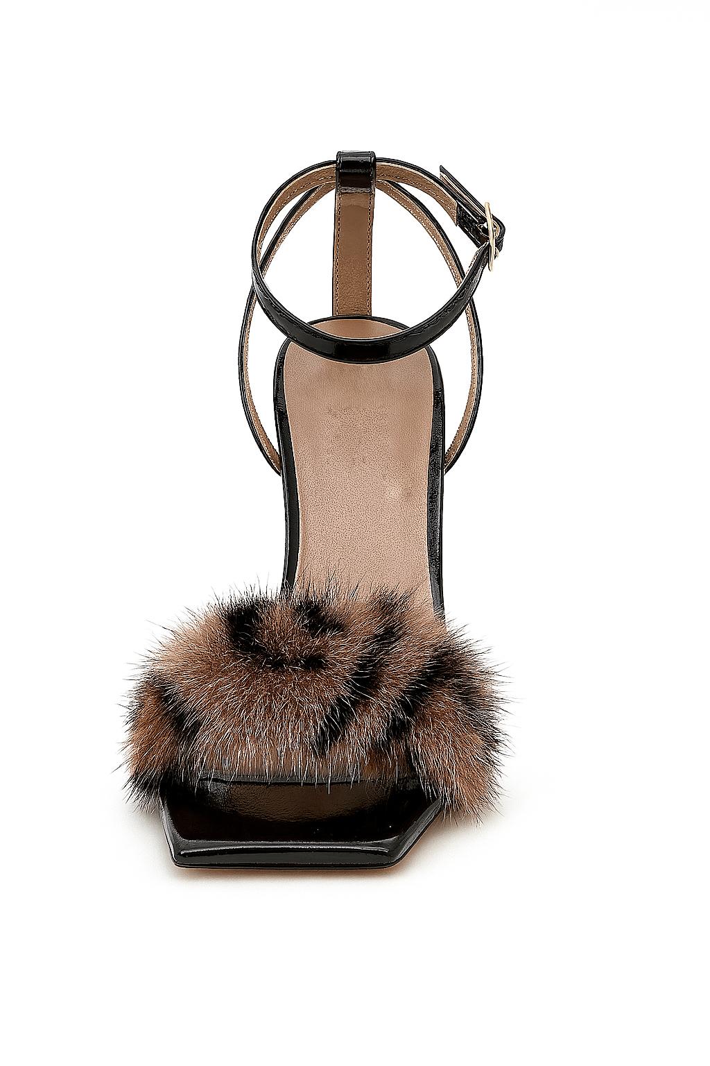 Leopard Fur High Heels