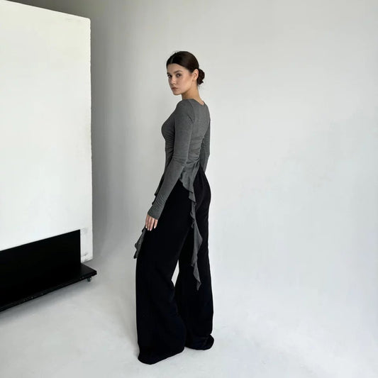 FLIRT GREY LONGSLEEVE