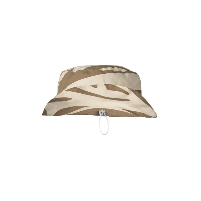 CREAM & CAMEL BUCKET HAT