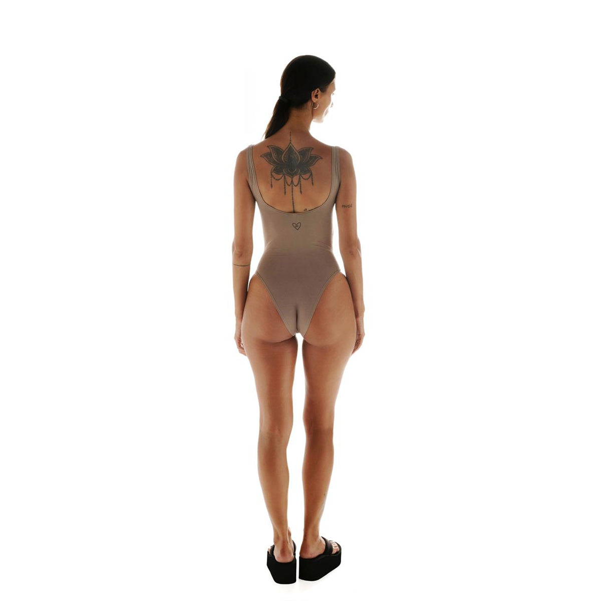 Lemur Basic Bodysuit Beige