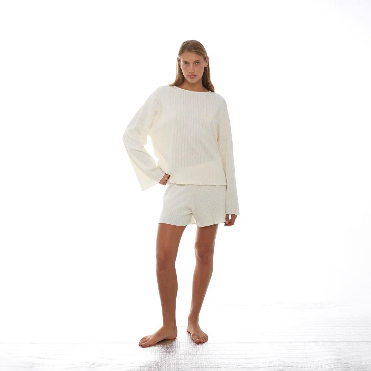 PLOMBIR LONGSLEEVE/SHORT IN CREAM