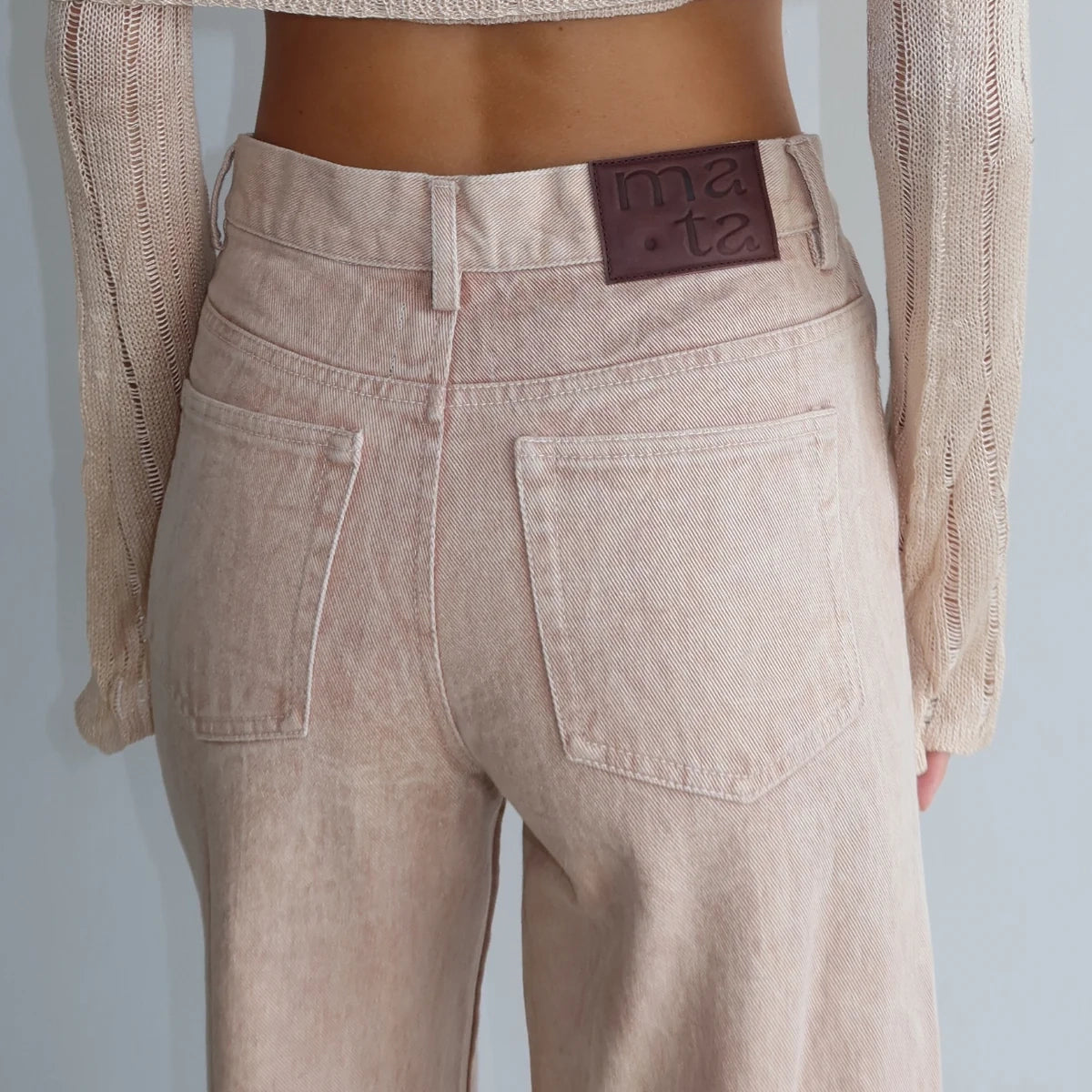 Raw Cut Jeans Cream