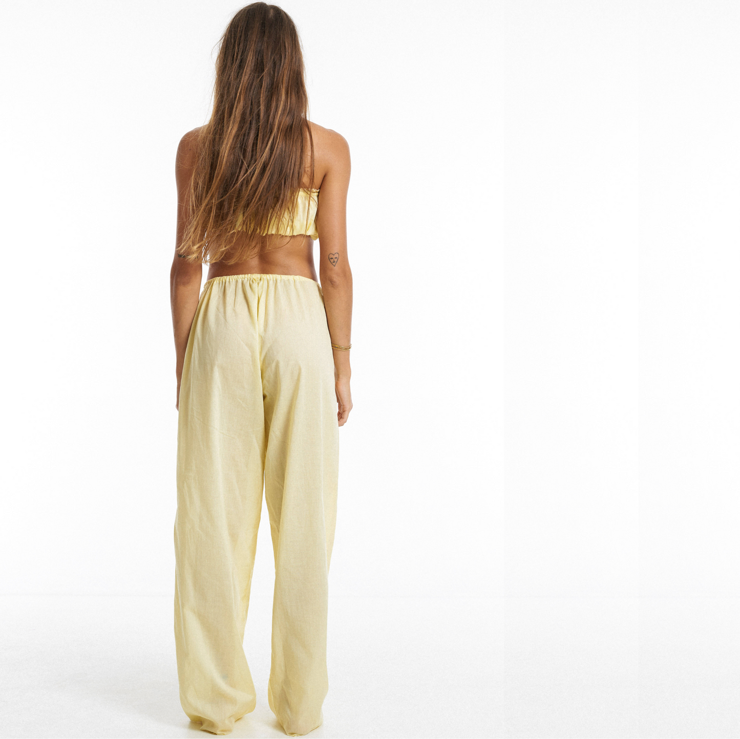 Pajama Pants / Lemon Meringue organic cotton