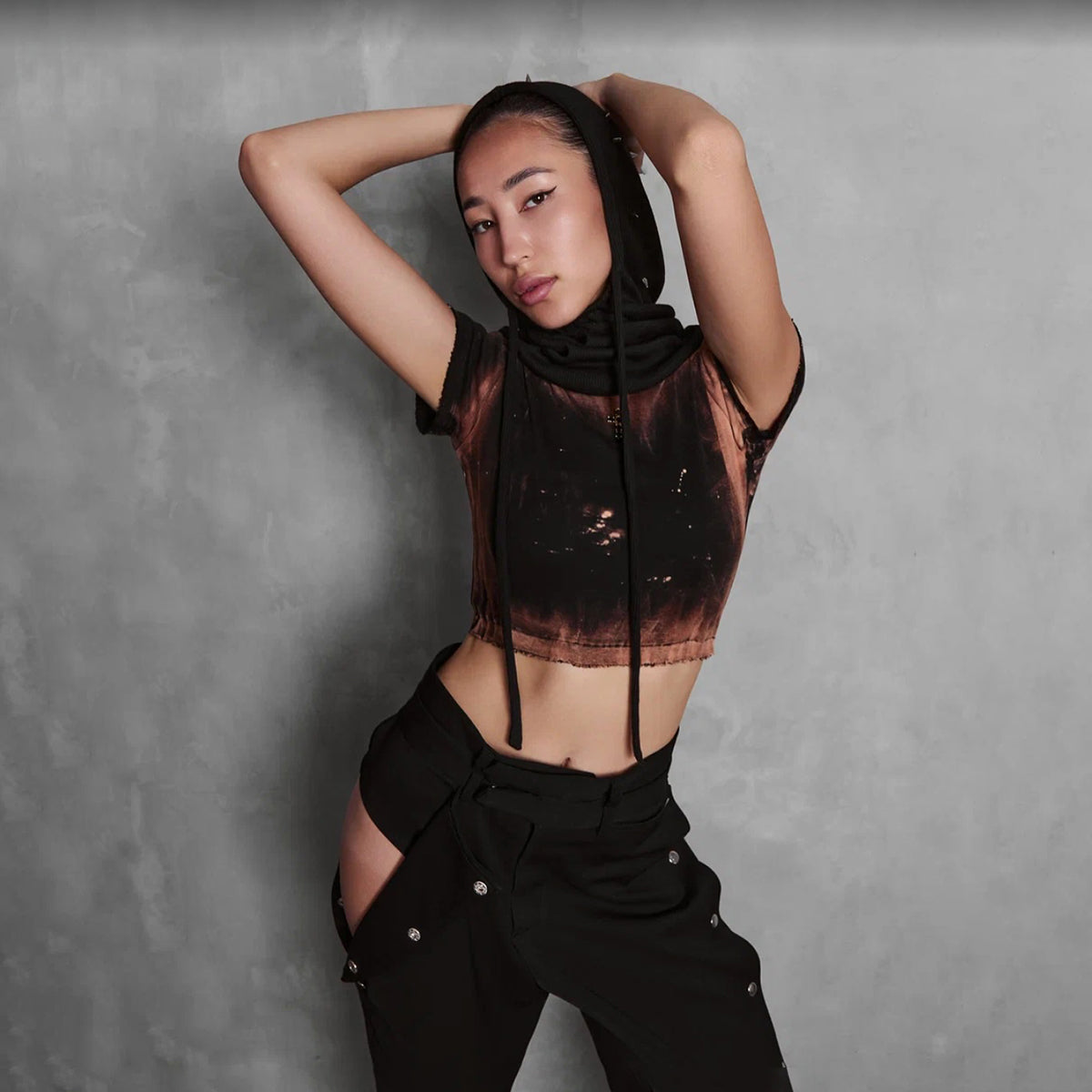 Trousers with studs ‘bikini’