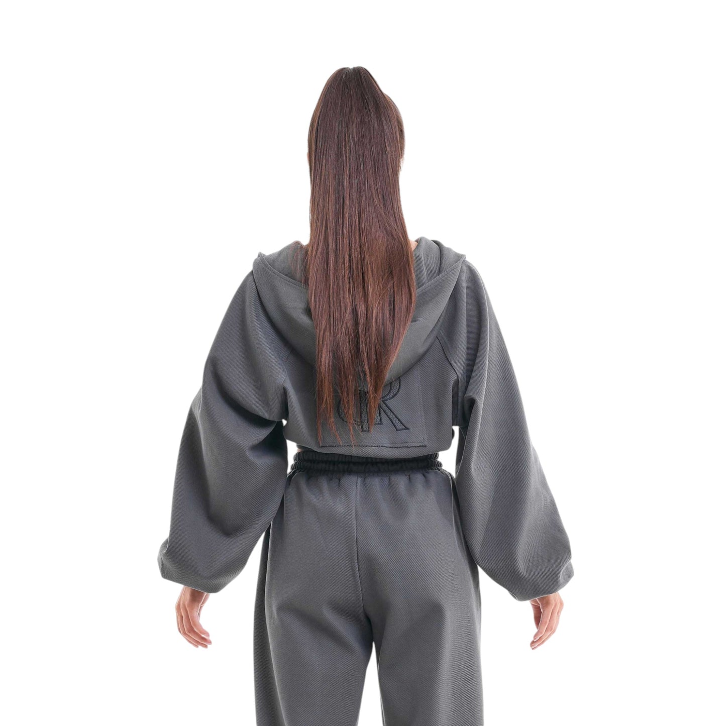 Crop Hoodie FLEX Graphite