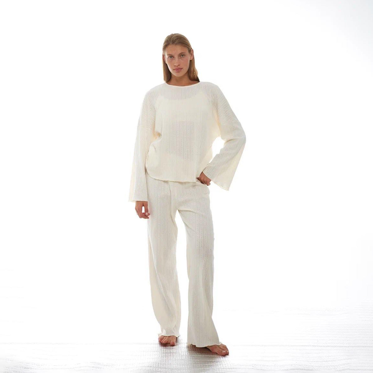 PLOMBIR LONGSLEEVE/PANTS IN CREAM