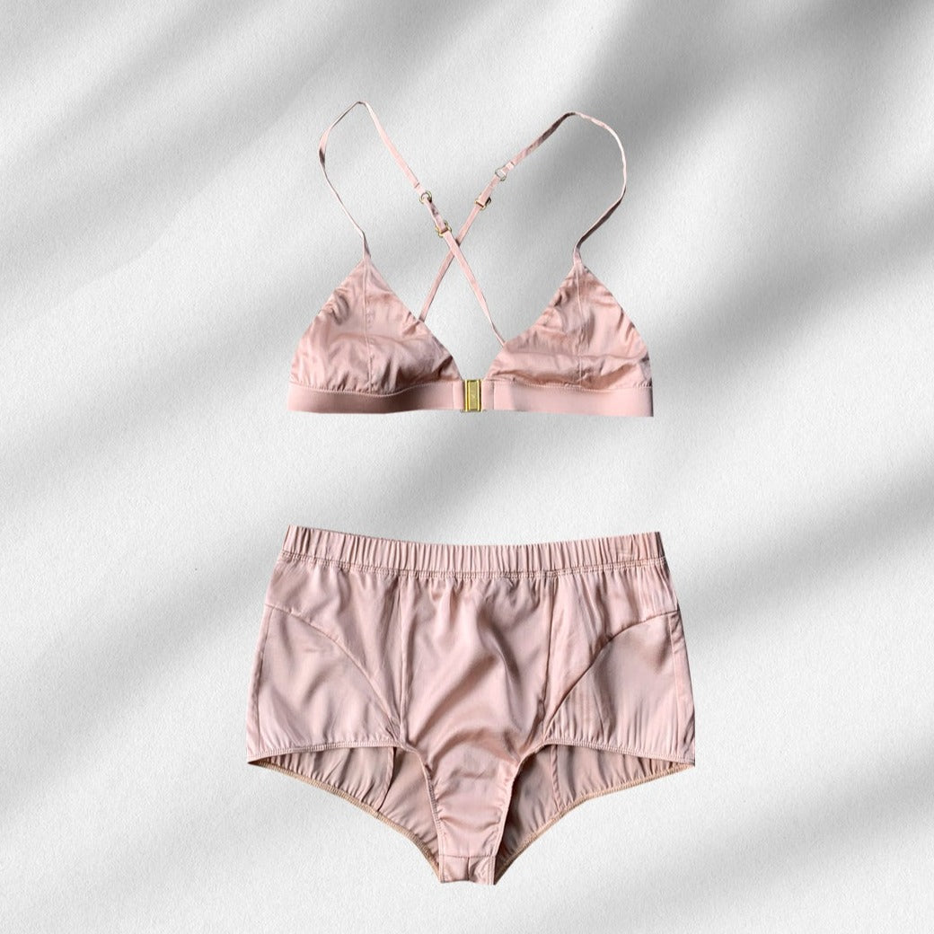 Silk bra top