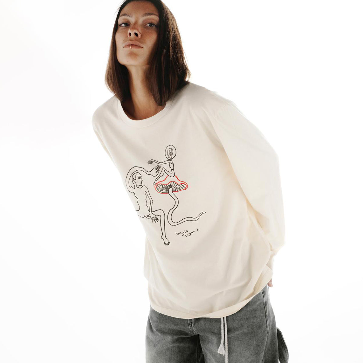 Lemur Oversized Longsleeve Magic Organic
