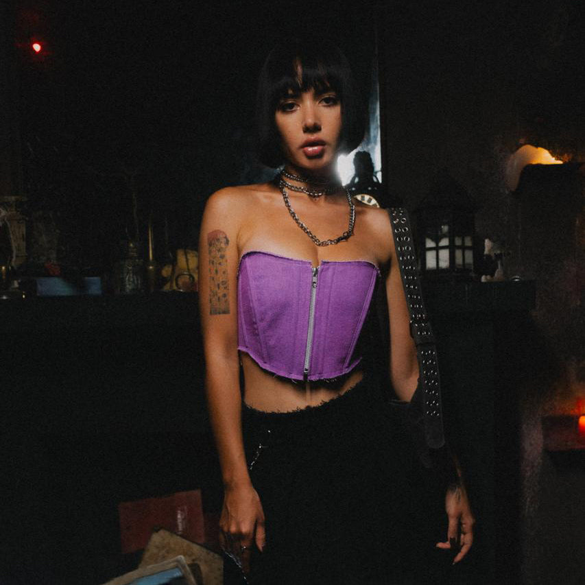 Short Corset Purple