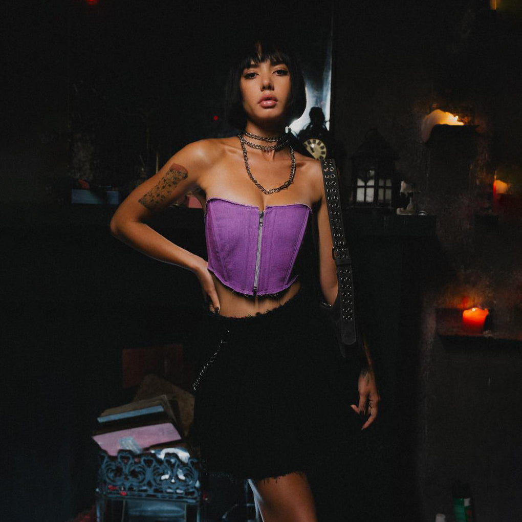 Short Corset Purple