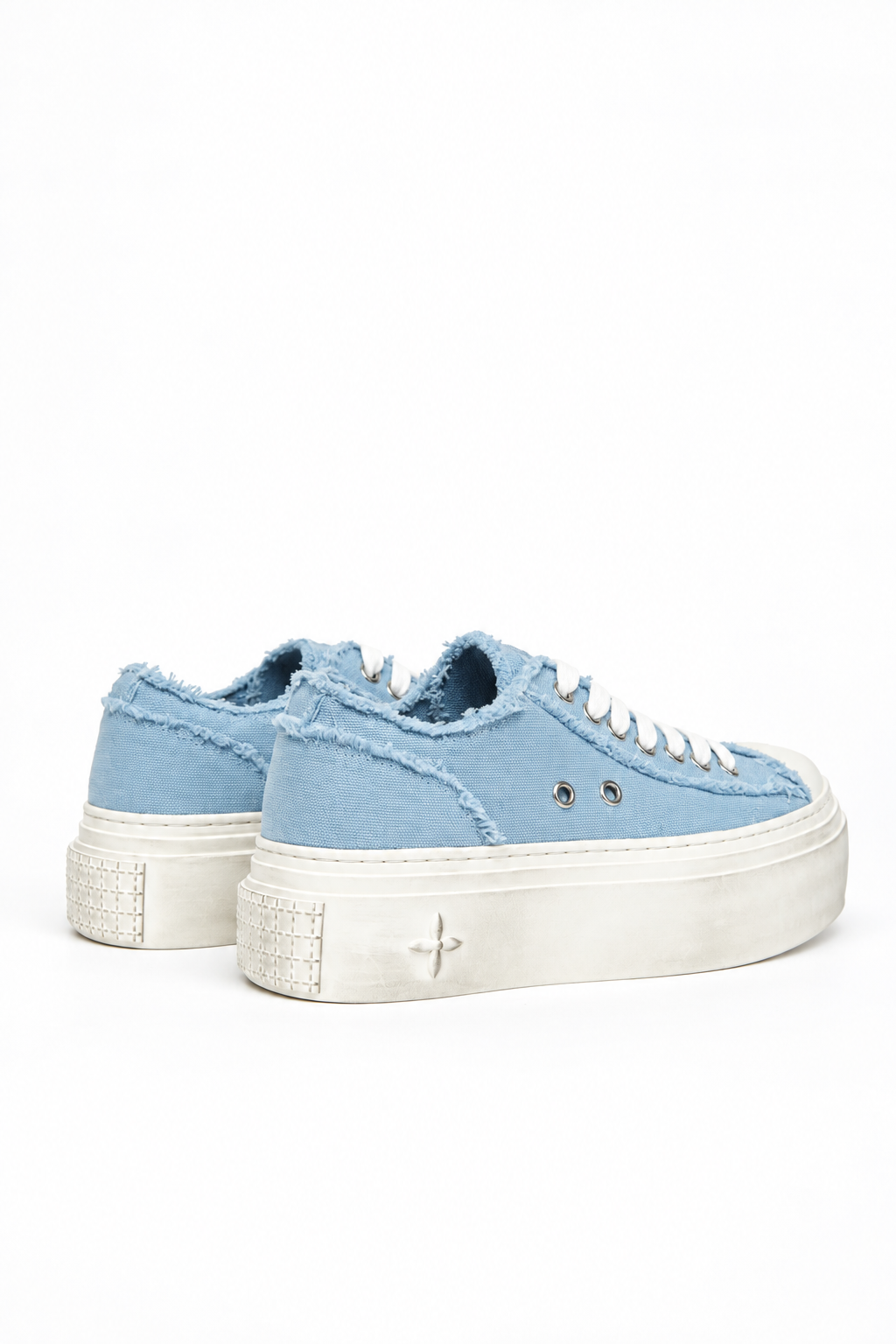 Blue Platform Sneakers
