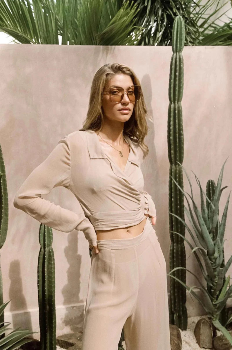 Arabella wrapped shirt