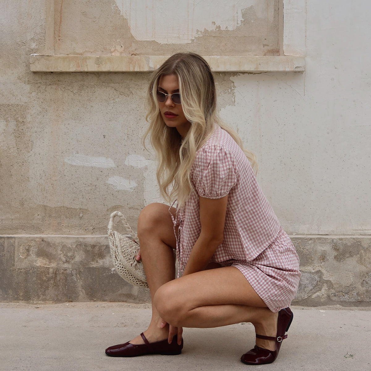 VICHY SET IN PINK