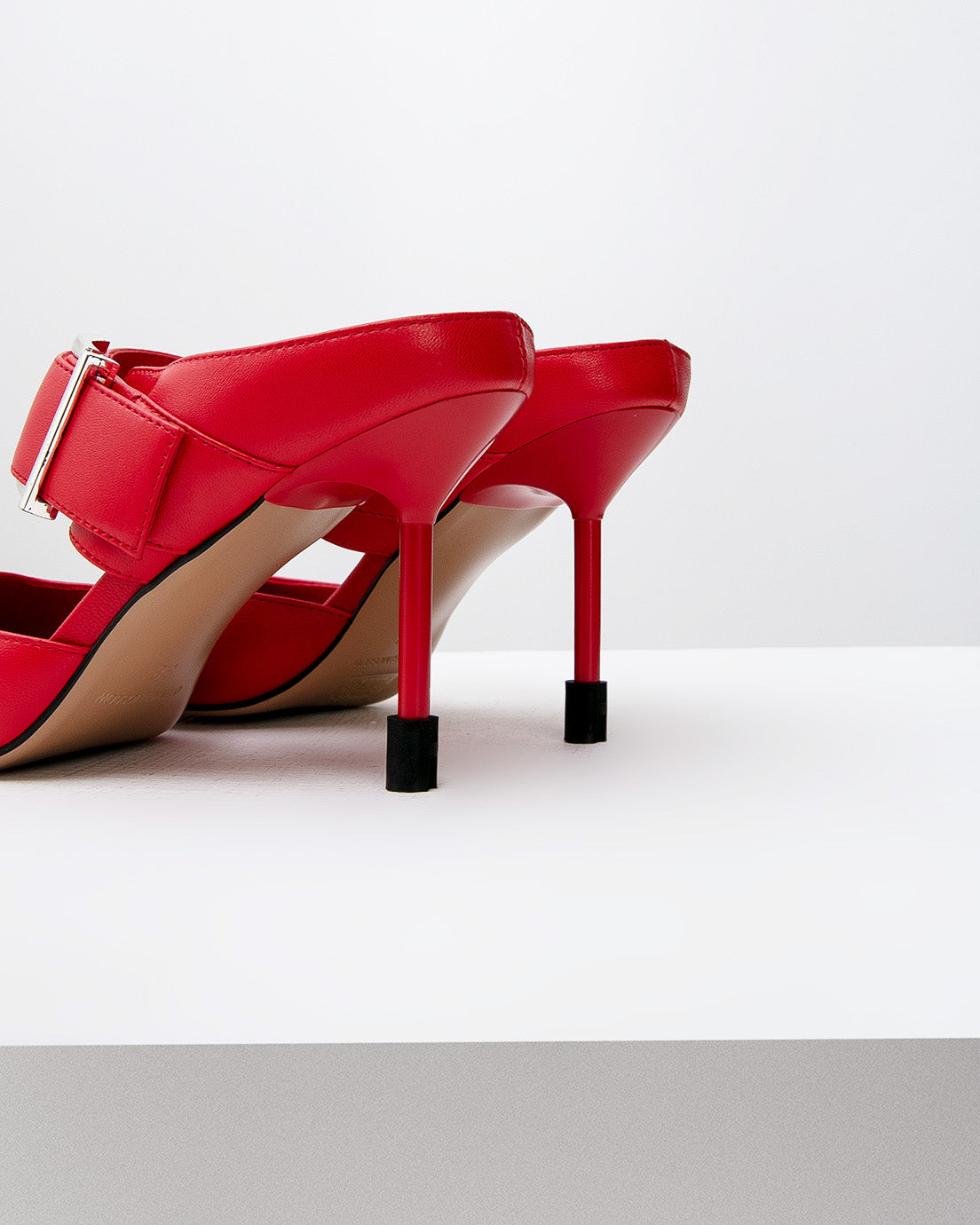 Red Buckle Heels