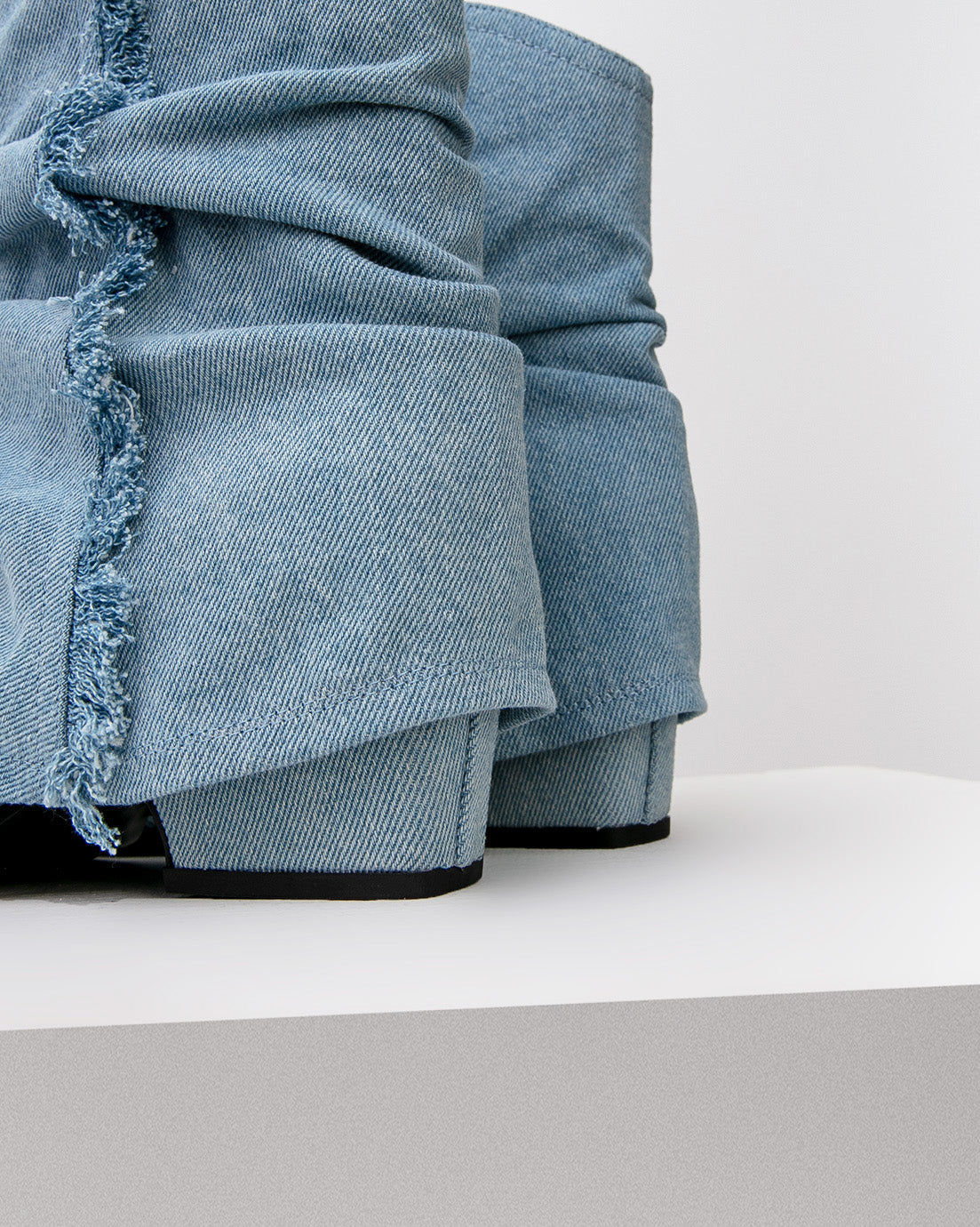 Denim Slouch Boots