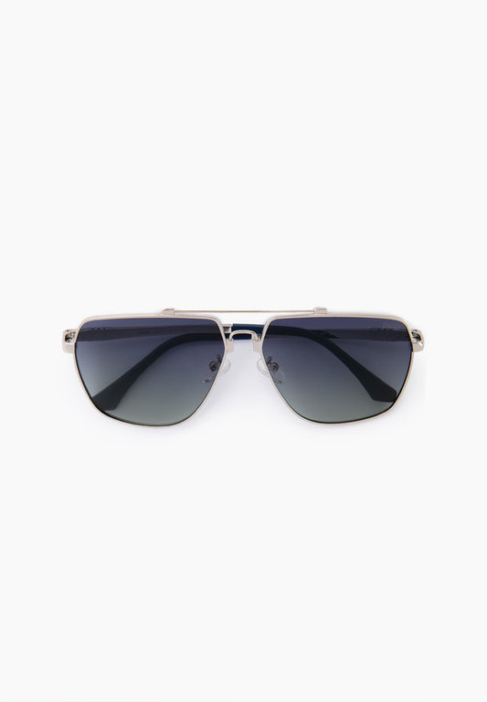 Silver Aviator Sunglasses