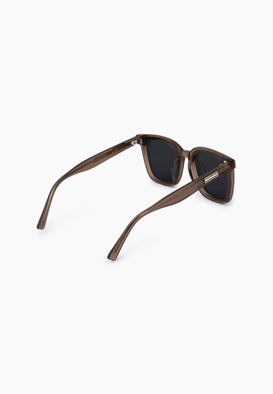 Smoky Taupe Square Sunglasses