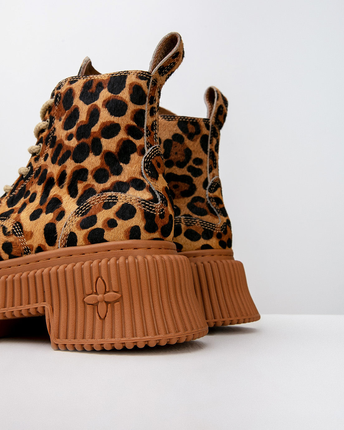 Leopard Platform Boots