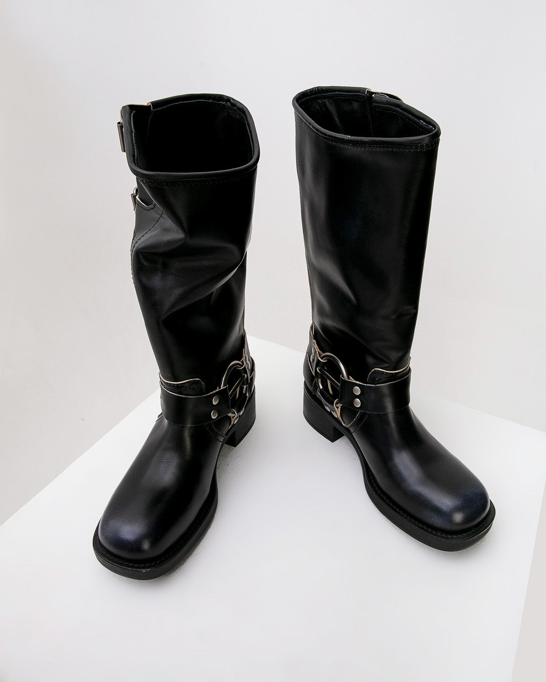 Black Strap Boots