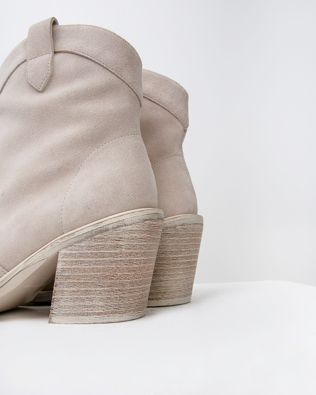Cream Suede Boots