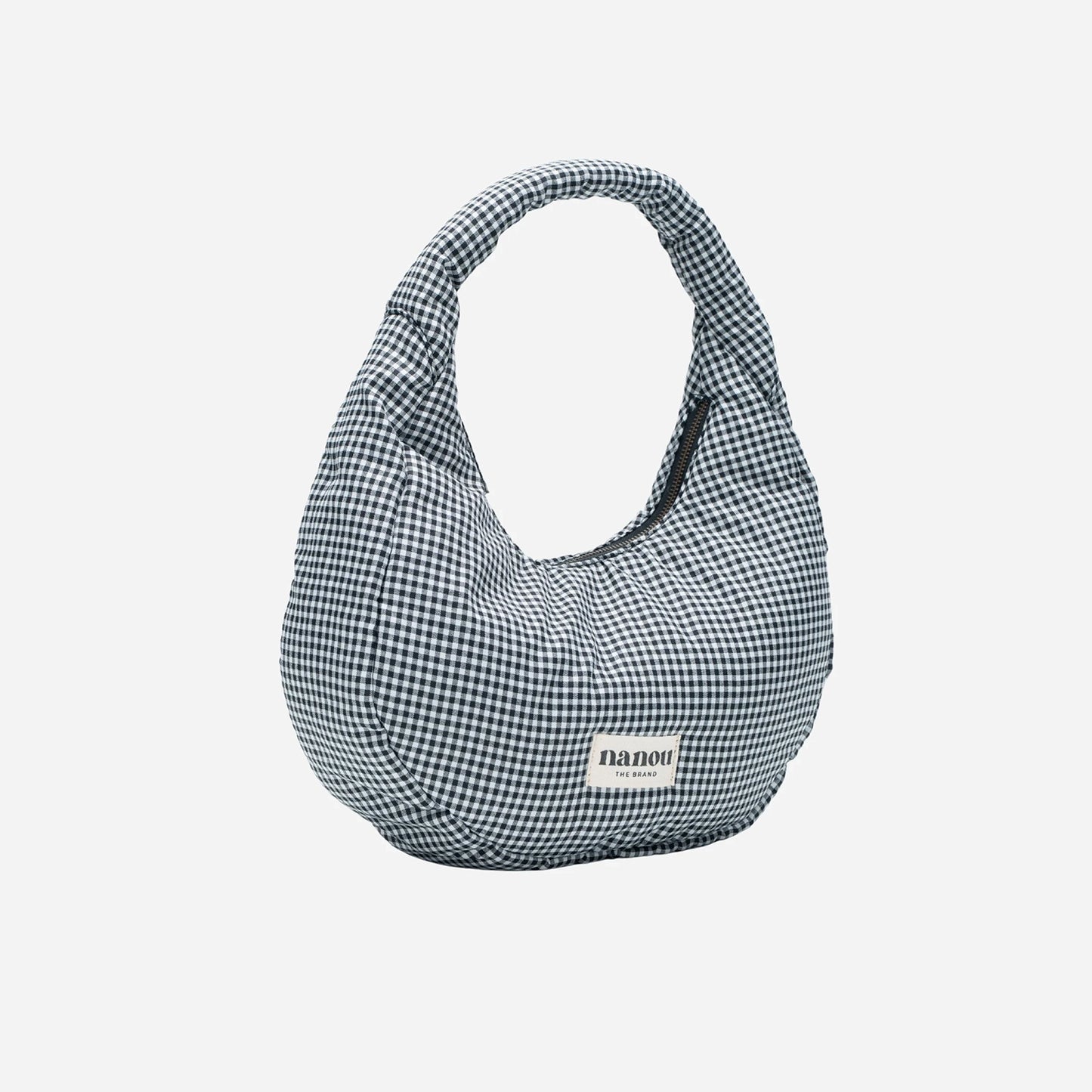 The Circle bag Medium Vichy - Black