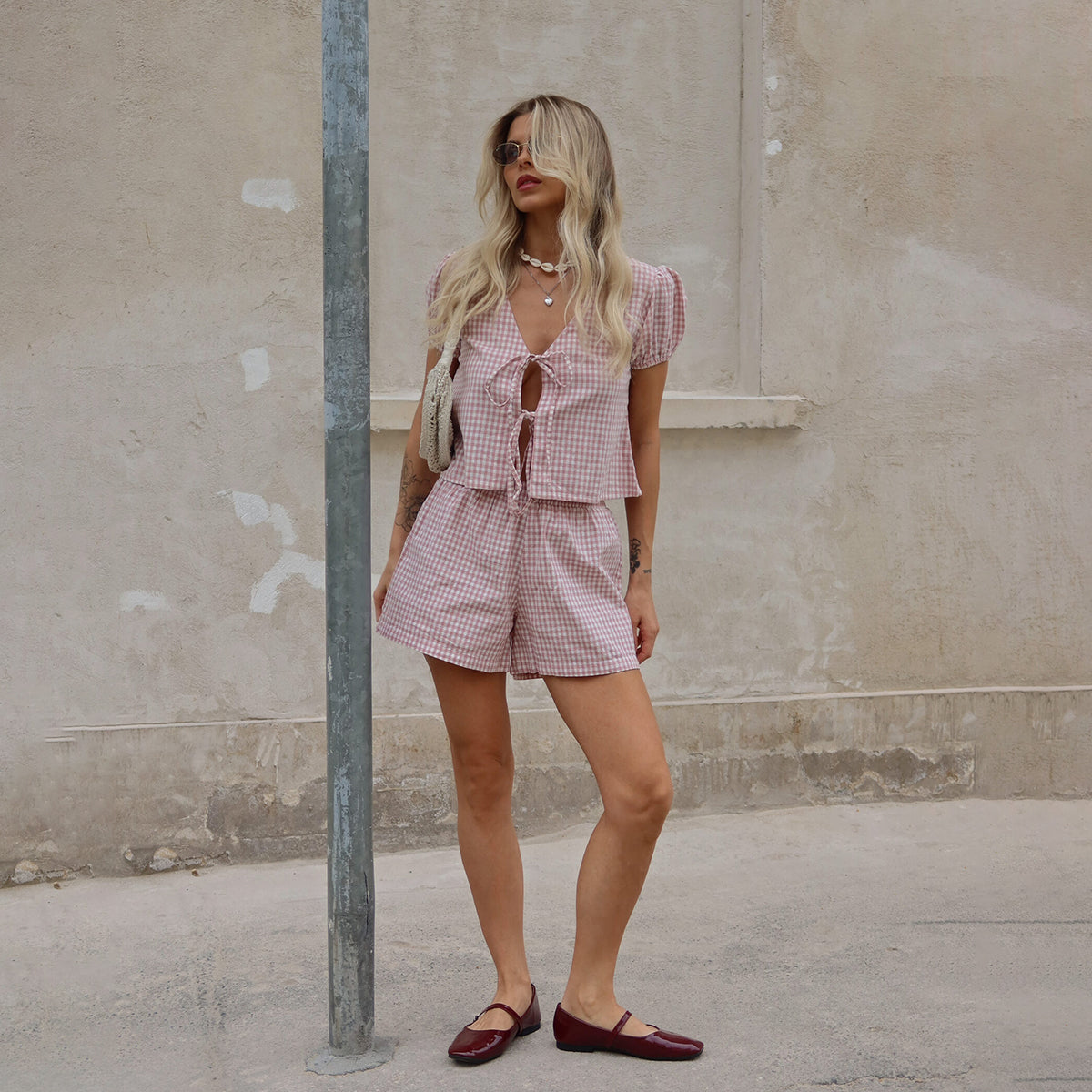 VICHY SET IN PINK