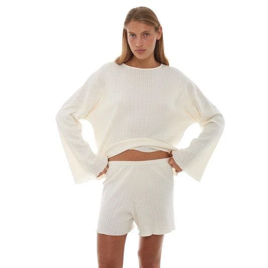 PLOMBIR LONGSLEEVE/SHORT IN CREAM