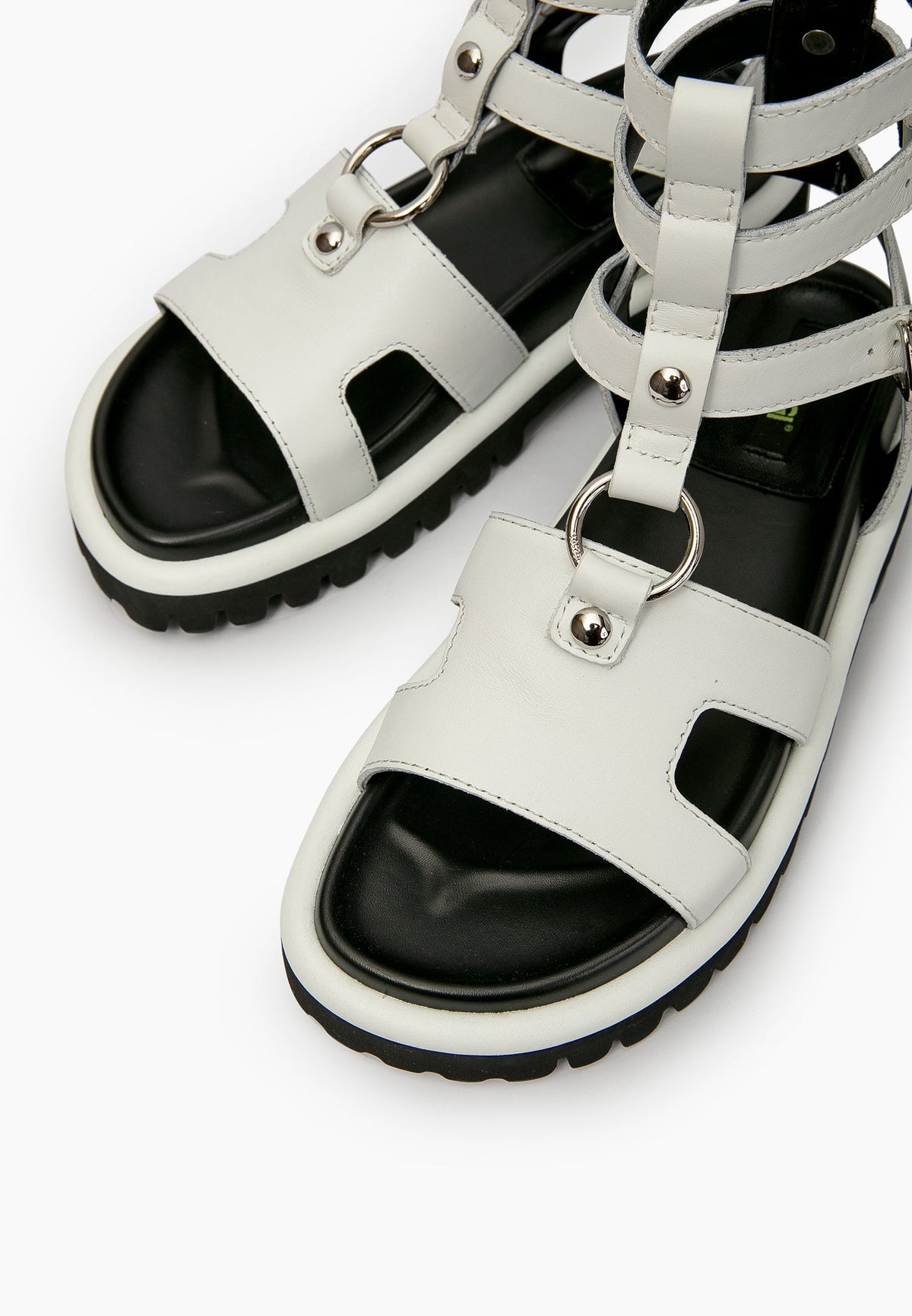 White Chain Sandals