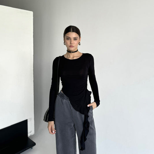 FLIRT BLACK LONGSLEEVE