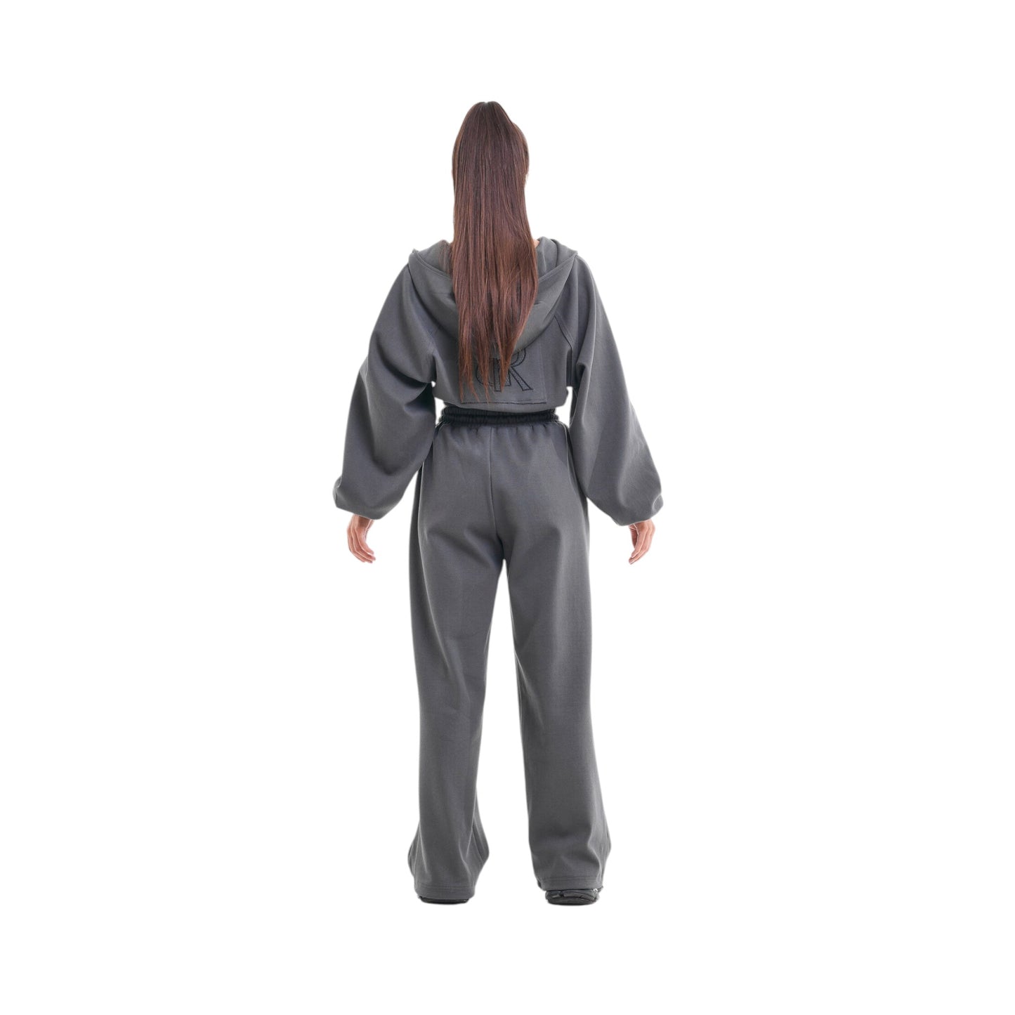 Crop Hoodie FLEX Graphite