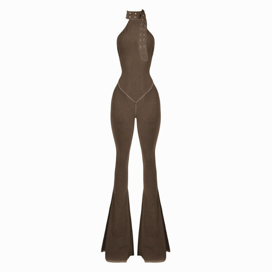 Valkyrie Long Catsuit Brown – Vecher Apparel