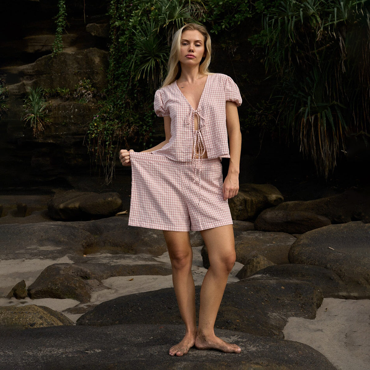 VICHY SET IN PINK