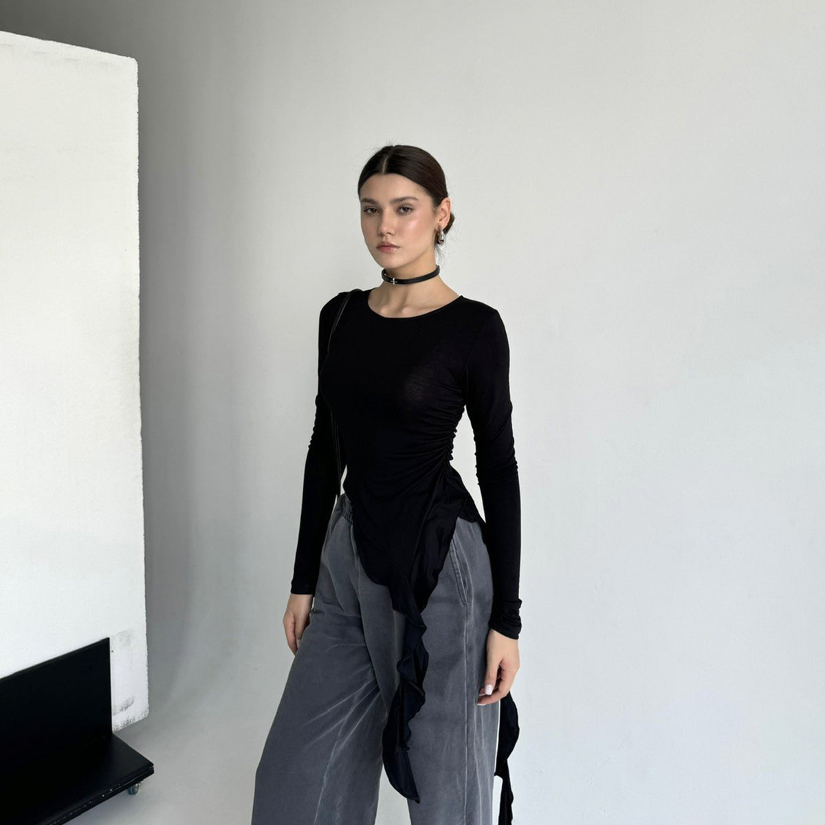 FLIRT BLACK LONGSLEEVE