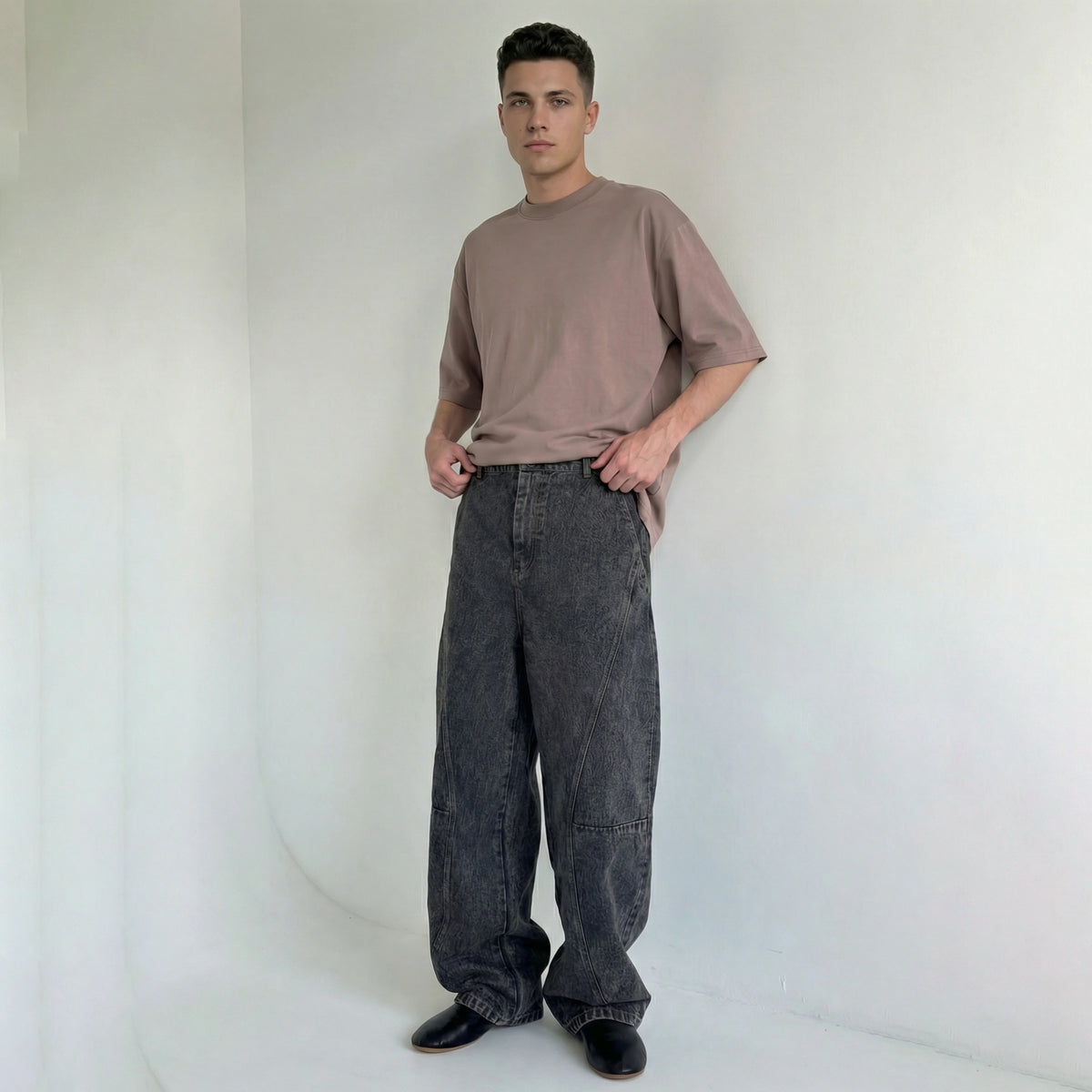 Denim Pants Grey