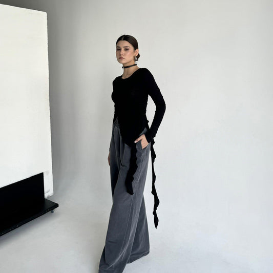 FLIRT BLACK LONGSLEEVE