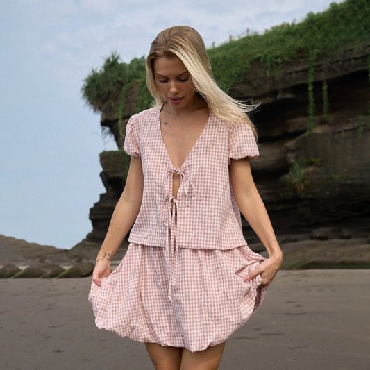 VICHY BALONKU SET IN PINK