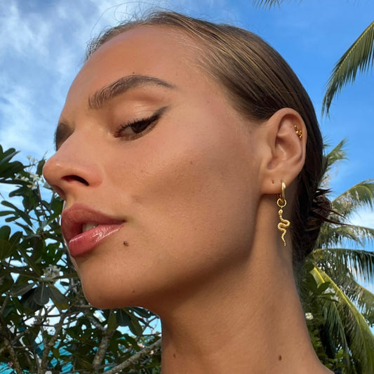 Snake earrings GOLD-VERMEIL