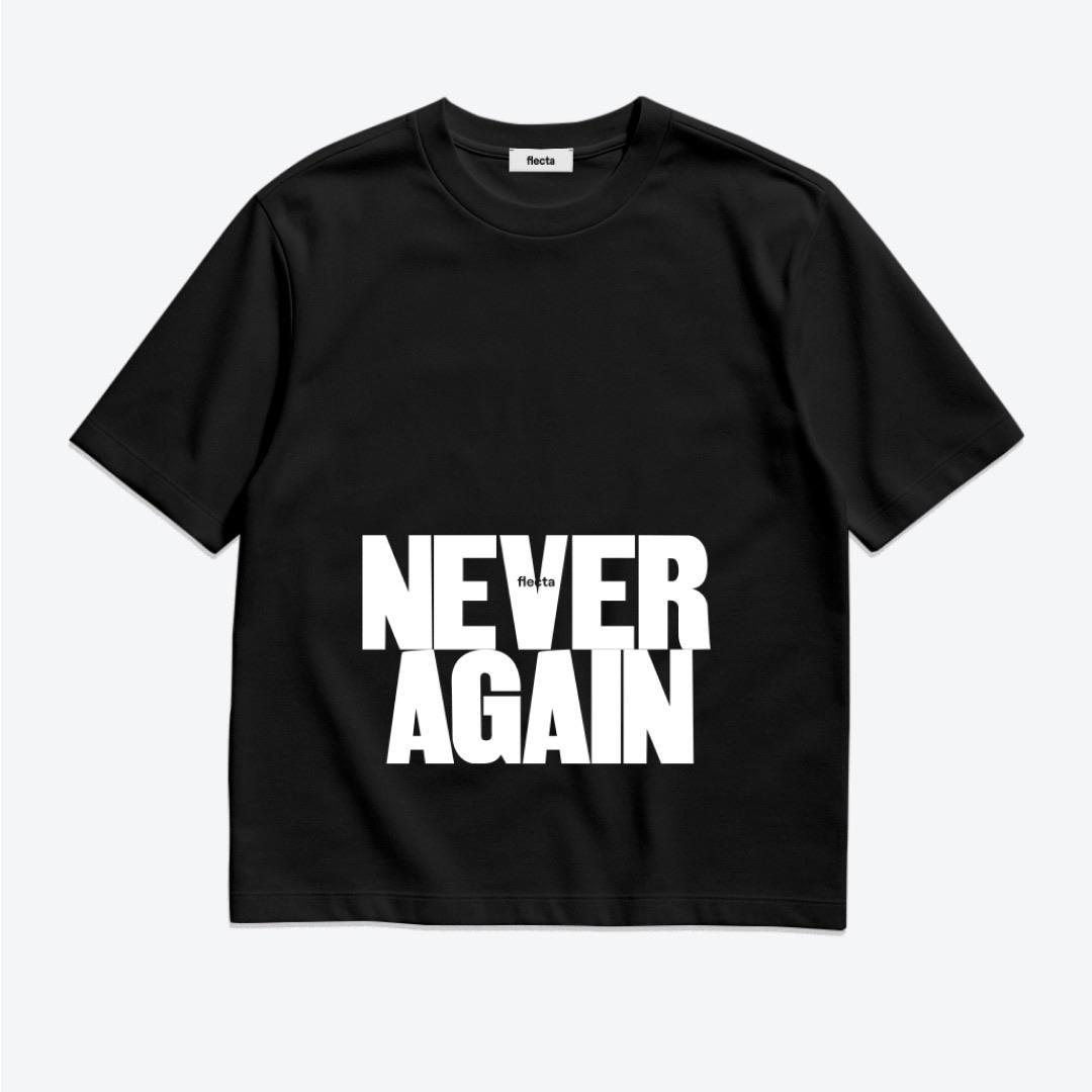 T-shirt NEVER AGAIN In Grey