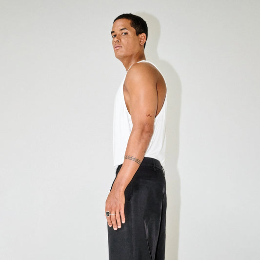 Bow Singlet In White