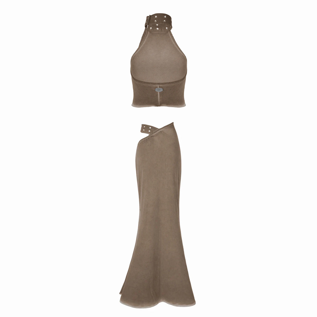 Valkrie Set Top Skirt Brown